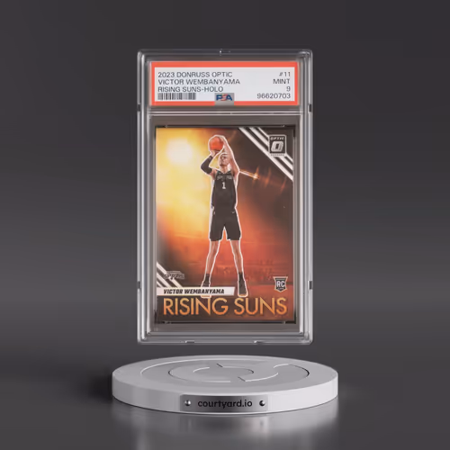 2023 Panini Donruss Optic Rising Suns #11 Victor Wembanyama - Holo (PSA 9 MINT)