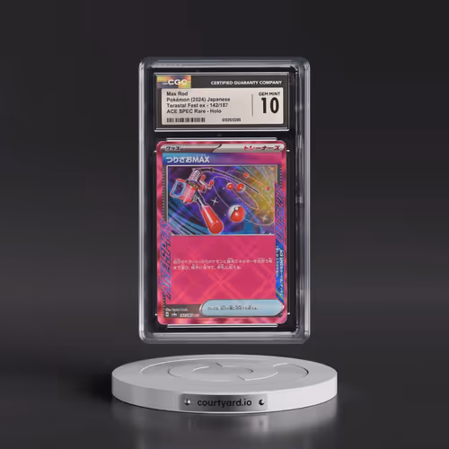 2024 High Class Pack: Terastal Fest ex - sv8a #142/187 Max Rod - ACE SPEC Rare Holo (CGC 10 GEM MINT