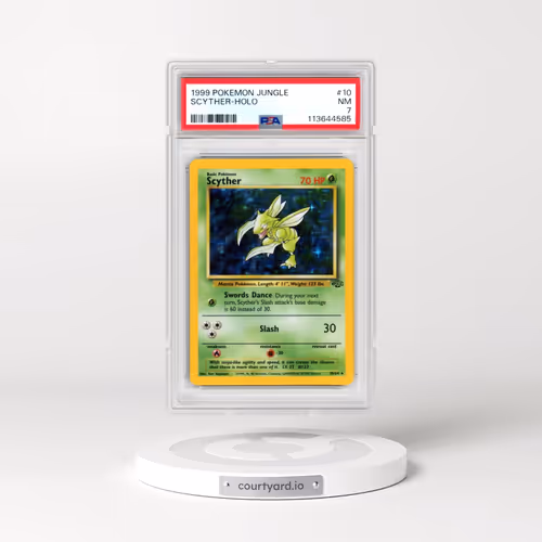 1999 Pokémon Jungle #10 Scyther - Holo (PSA 7 NM)