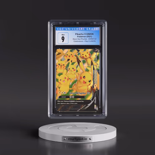 2021 Pokémon Swsh Black Star Promo #142 Pikachu V-Union - Celebrations Collection (CGC 9 MINT)