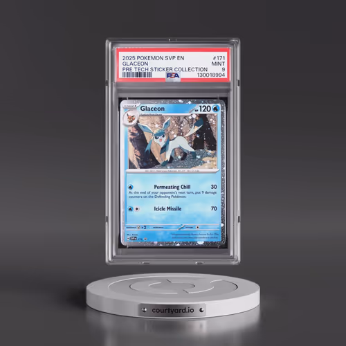 2025 Pokémon Svp EN-SV Black Star Promo #171 Glaceon - Prismatic Evolutions Tech Sticker Collection