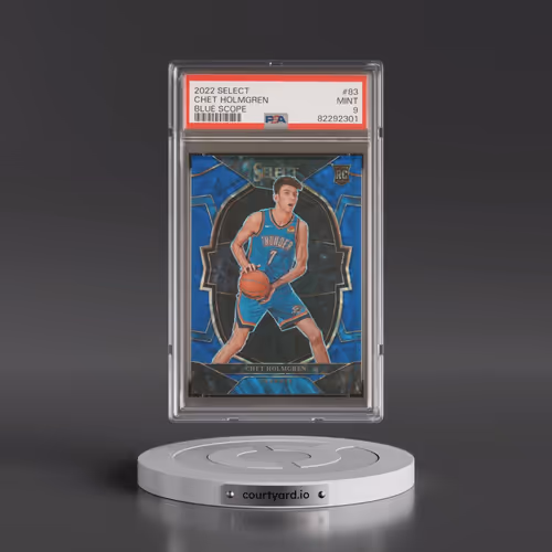 2022 Panini Select #83 Chet Holmgren - Blue Scope (PSA 9 MINT)