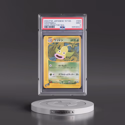 2002 Pokémon Wind From the Sea #009 Weepinbell - 1st Edition (PSA 9 MINT)