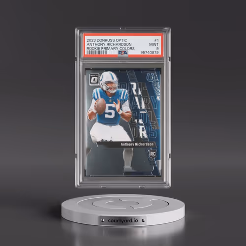2023 Panini Donruss Optic Rookie Primary Colors #1 Anthony Richardson (PSA 9 MINT)