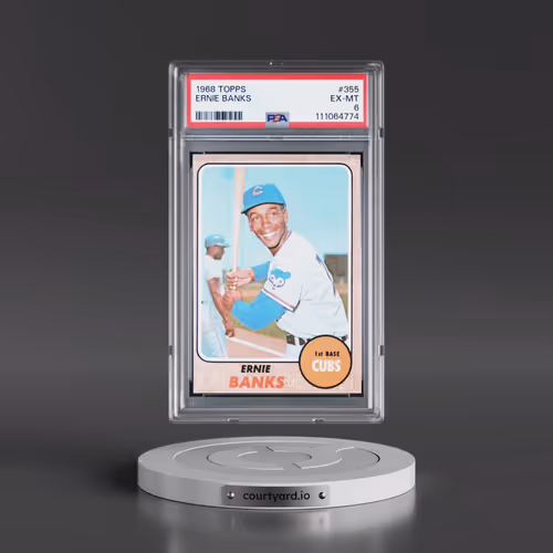 1968 Topps #355 Ernie Banks (PSA 6 EX-MT)