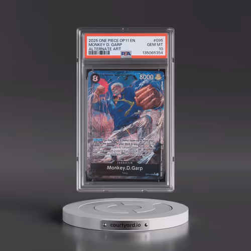 2025 One Piece OP11-A Fist of Divine Speed #095 Monkey D. Garp - Alternate Art (PSA 10 GEM MINT)