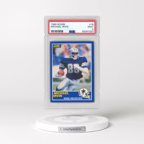 1989 Score #18 Michael Irvin (PSA 9 MINT)
