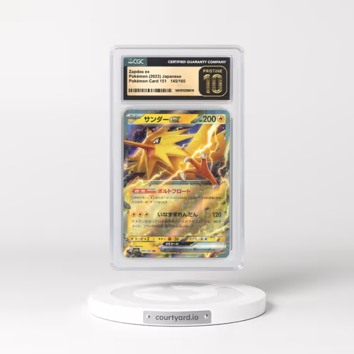 2023 Japanese Pokémon 151 #145 Zapdos EX - Holo (CGC 10 PRISTINE)