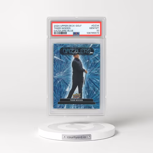 2024 Upper Deck Golf Dazzlers #DZ34 Tiger Woods - Blue (PSA 10 GEM MINT)