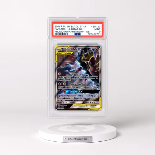 2019 Pokémon SM Black Star Promo #SM193 Garchomp & Giratina GX - Holo Full Art Power Partnership Tin