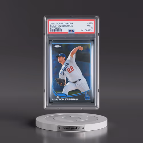 2013 Topps Chrome #175 Clayton Kershaw - Pitching (PSA 9 MINT)