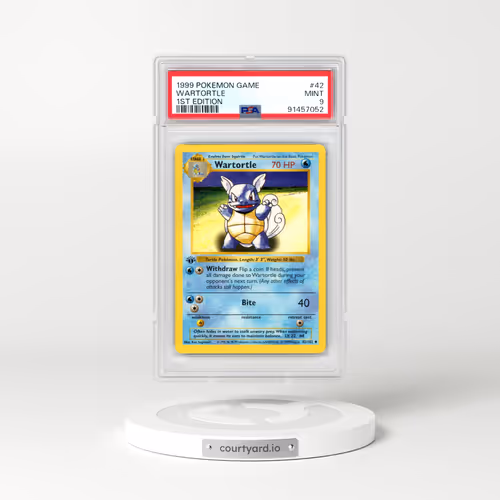 1999 Pokémon Game #42 Wartortle - 1st Edition (PSA 9 MINT)