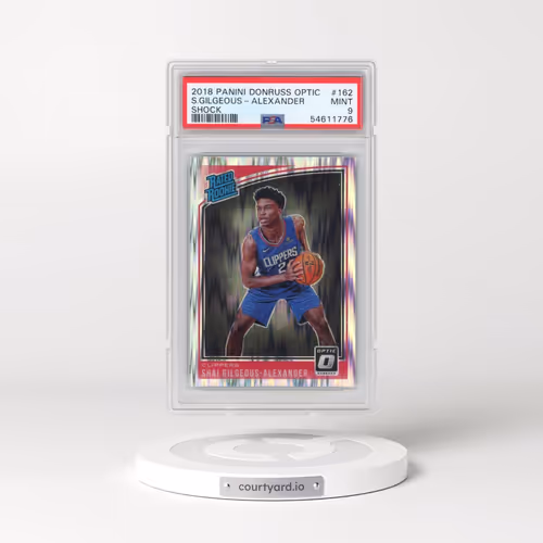 2018 Panini Donruss Optic #162 Shai Gilgeous-Alexander - Shock (PSA 9 MINT)