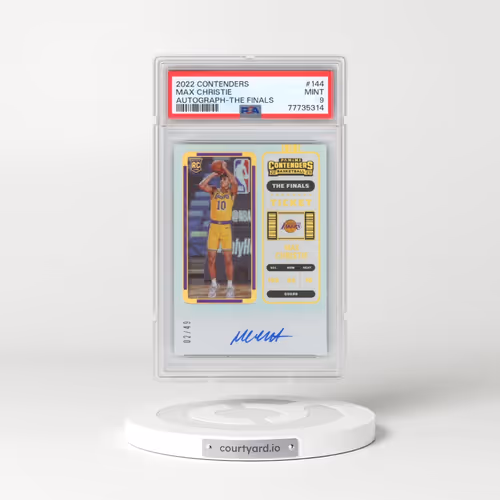 2022 Panini Contenders #144 Max Christie - Autograph-the Finals (PSA 9 MINT)