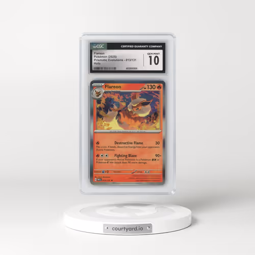 2025 Prismatic Evolutions - PRE EN #013/131 Flareon - Holo (CGC 10 GEM MINT)