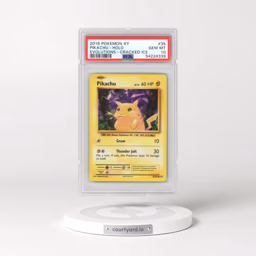 2016 Pokémon XY Evolutions #35 Pikachu - Holo Cracked Ice (PSA 10 GEM MINT)