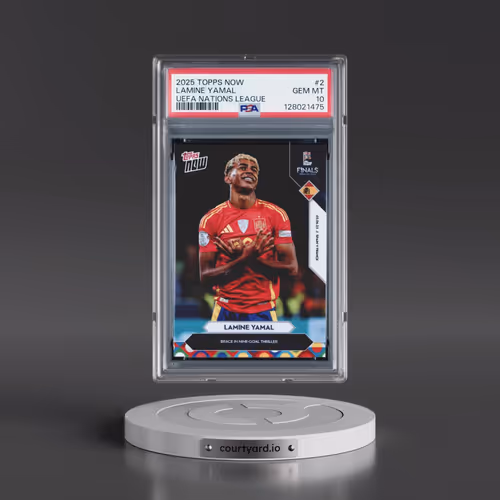 2025 Topps Now UEFA Nations League #2 Lamine Yamal (PSA 10 GEM MINT)