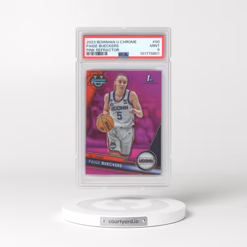 2023 Bowman University Chrome #90 Paige Bueckers - Pink Refractor (PSA 9 MINT)