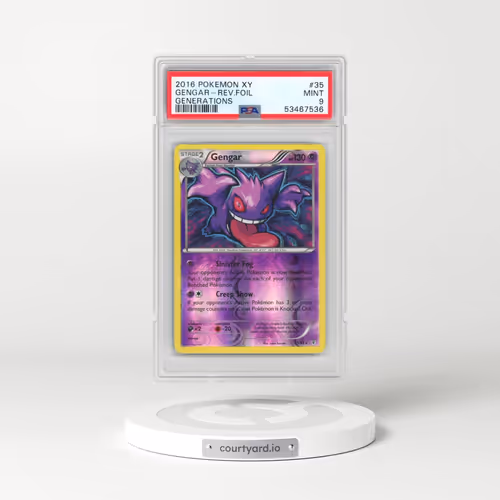 2016 Pokémon XY Generations #35 Gengar - Reverse Foil (PSA 9 MINT)