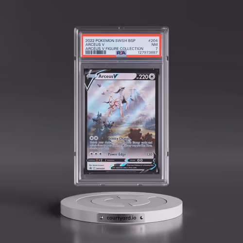 2022 Pokémon Swsh Black Star Promo #204 Arceus V - Holo Arceus V Figure Collection (PSA 7 NM)