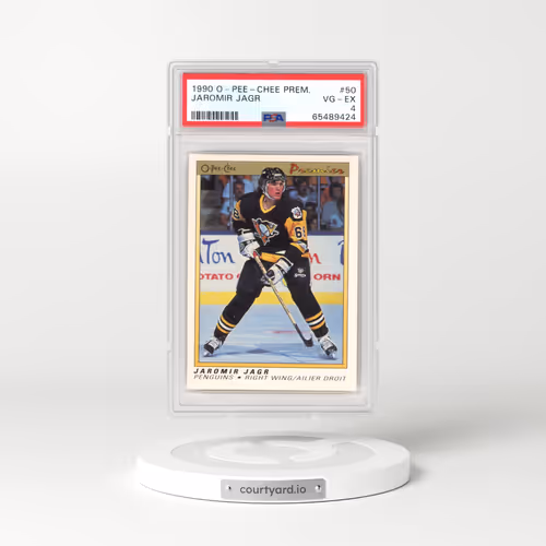 1990 O-Pee-Chee Premier #50 Jaromir Jagr (PSA 4 VG-EX)
