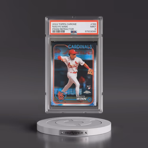 2024 Topps Chrome #189 Masyn Winn - Prism Refractor (PSA 9 MINT)