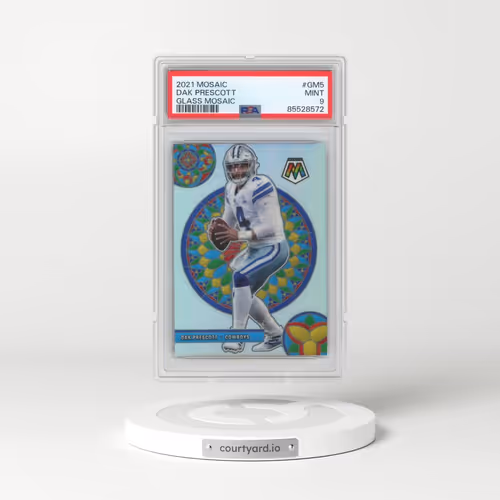 2021 Panini Mosaic Glass Mosaic #GM5 Dak Prescott (PSA 9 MINT)