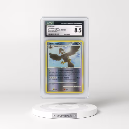 2007 Diamond & Pearl #16/130 Staraptor - Reverse Holo (CGC 8.5 NM-MT+)