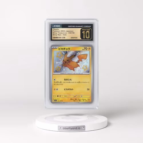 2023 Shiny Treasure ex #236/190 Pikachu - Shiny Rare Holo (CGC 10 PRISTINE)