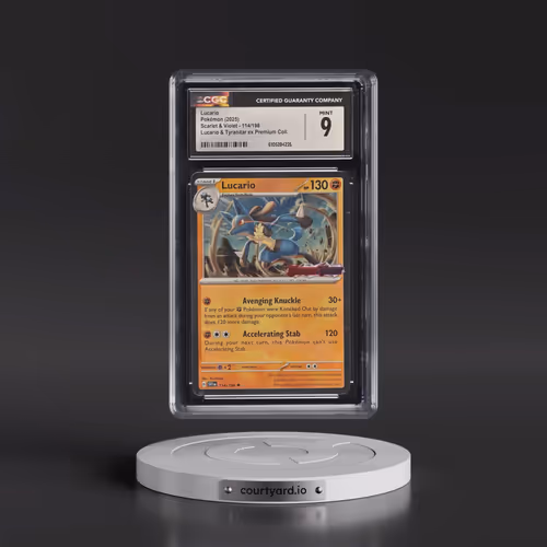 2023 Scarlet & Violet #114/198 Lucario - Lucario & Tyranitar ex Premium Collection (Cosmos Holo)