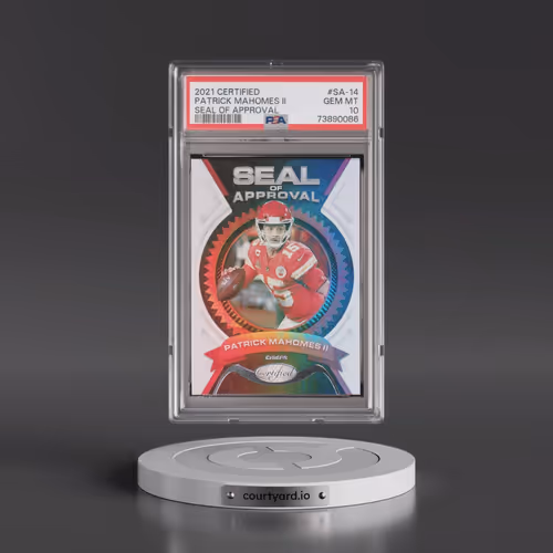2021 Panini Certified Seal of Approval #SA-14 Patrick Mahomes II (PSA 10 GEM MINT)