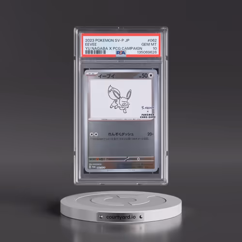 2023 Pokémon SV-P Promo #062 Eevee - YU Nagaba X Pokemon Card Game Campaign (PSA 10 GEM MINT)
