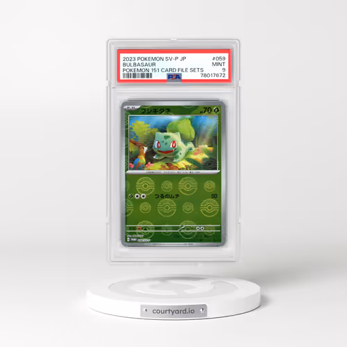 2023 Pokémon SV-P Promo #059 Bulbasaur - Pokemon 151 Card File Sets (PSA 9 MINT)