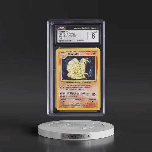 1999 Base Set #12/102 Ninetales - Holo (CGC 8 NM-MT)