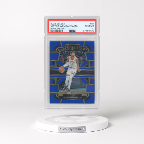 2023 Panini Select #87 Victor Wembanyama - Blue Prizm (PSA 10 GEM MINT)