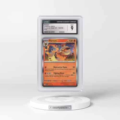 2023 Scarlet & Violet 151 - MEW EN #136/165 Flareon - Holo (CGC 9 MINT)