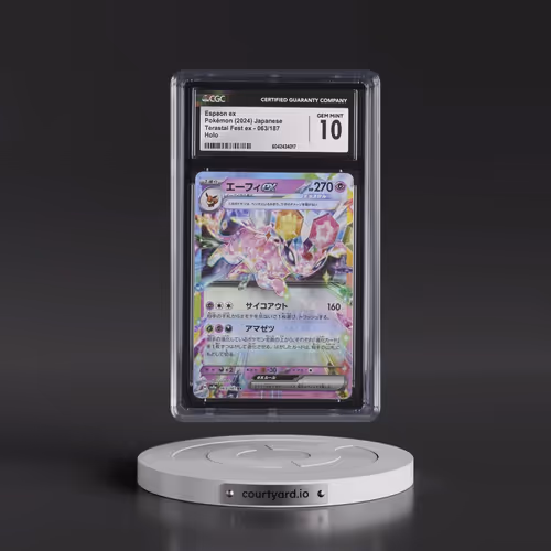 2024 Pokémon Sv8a-Terastal Fest EX #063 Espeon EX - Holo (CGC 10 GEM MINT)