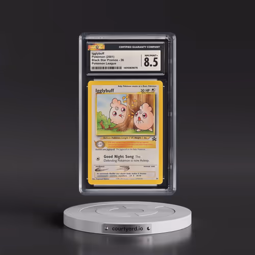1999 Black Star Promos #36 Igglybuff - Pokémon League (CGC 8.5 NM-MT+)