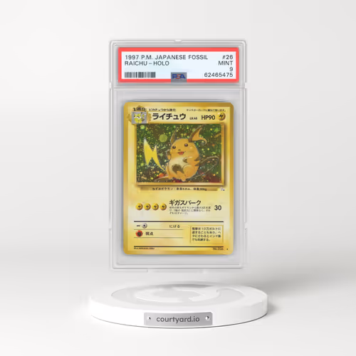 1997 Pokémon Fossil #26 Raichu - Holo (PSA 9 MINT)