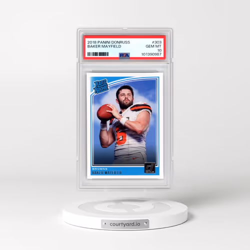 2018 Panini Donruss #303 Baker Mayfield (PSA 10 GEM MINT)
