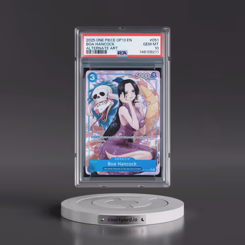 2025 One Piece OP13-Carrying on His Will #051 Boa Hancock - Alternate Art (PSA 10 GEM MINT)