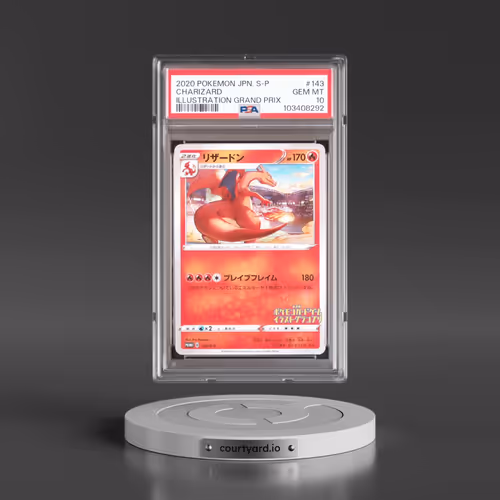 2020 Pokémon S Promo #143 Charizard - Illustration Grand Prix (PSA 10 GEM MINT)