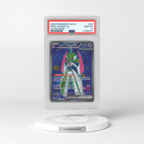 2023 Pokémon Par EN-Paradox Rift #225 Iron Valiant EX - Holo Ultra Rare (PSA 10 GEM MINT)