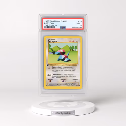 1999 Pokémon Game #39 Porygon - 1st Edition (PSA 9 MINT)