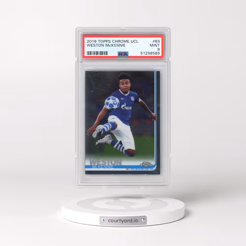 2018 Topps Chrome UEFA Champions League #83 Weston McKennie (PSA 9 MINT)