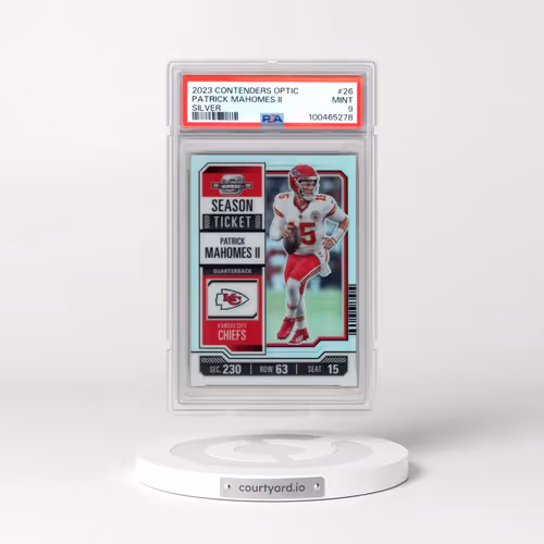 2023 Panini Contenders Optic #26 Patrick Mahomes II - Silver (PSA 9 MINT)