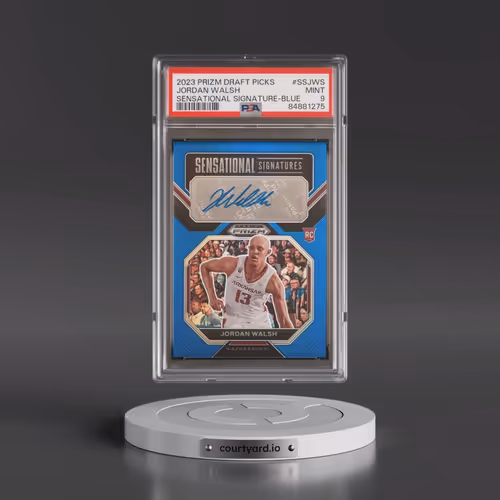 2023 Panini Prizm Draft Picks Sensational Signature #SSJWS Jordan Walsh - Blue Prizm (PSA 9 MINT)