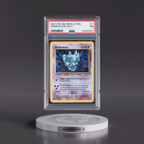 2001 Pokémon Neo Revelation #11 Misdreavus - Holo (PSA 7 NM)