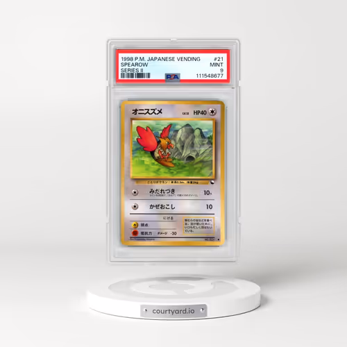 1998 Pokémon Vending #21 Spearow - Series II (PSA 9 MINT)