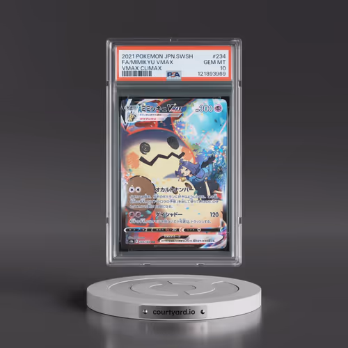 2021 Pokémon Sword & Shield Vmax Climax #234 Mimikyu Vmax - Full Art (PSA 10 GEM MINT)